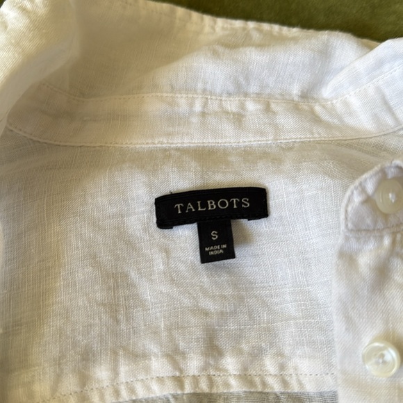 Talbots Linen Button Down - Picture 2 of 4